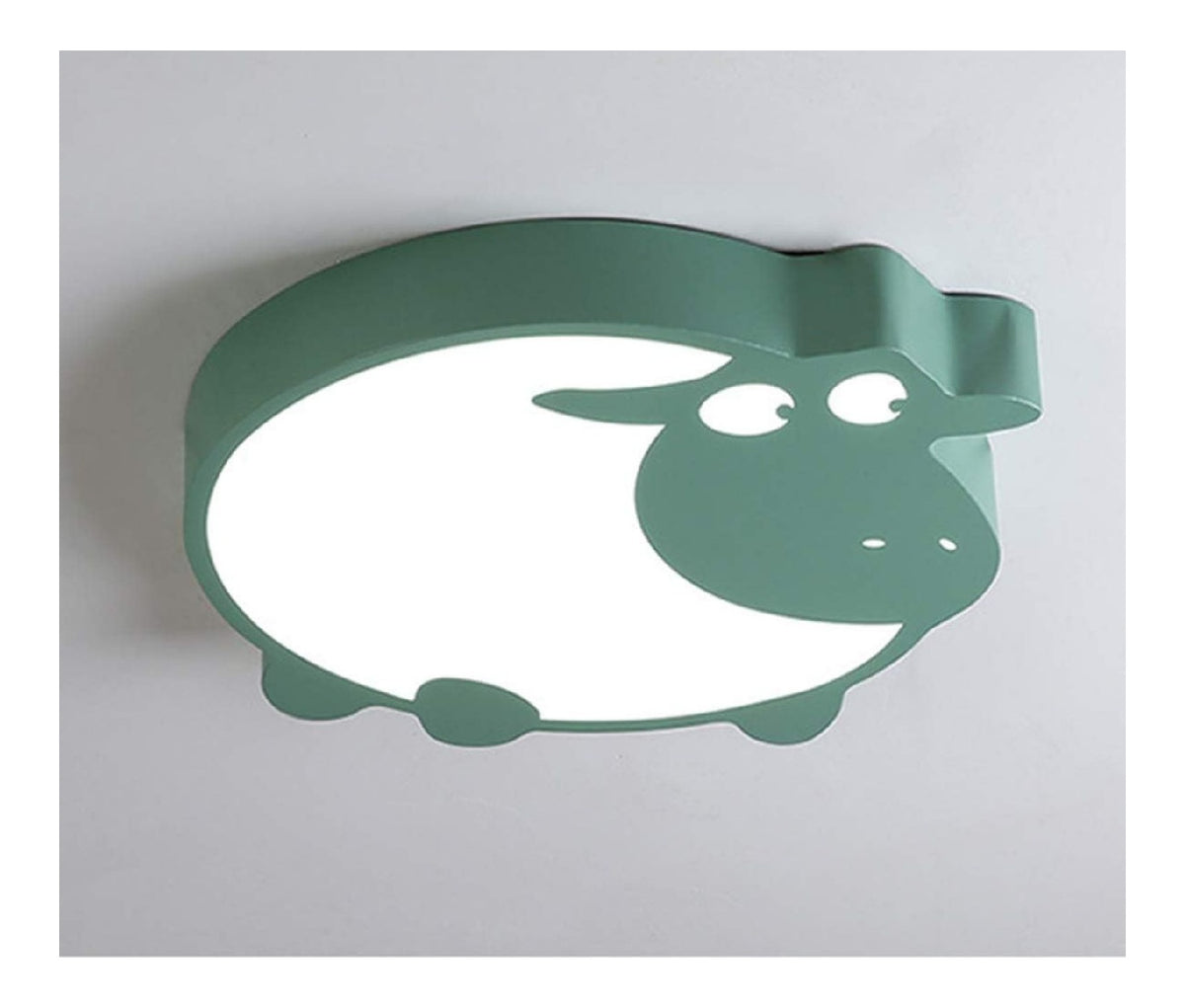 Luminaire Blanc et Ambre a silhouette graphique de type plafonnier 22W