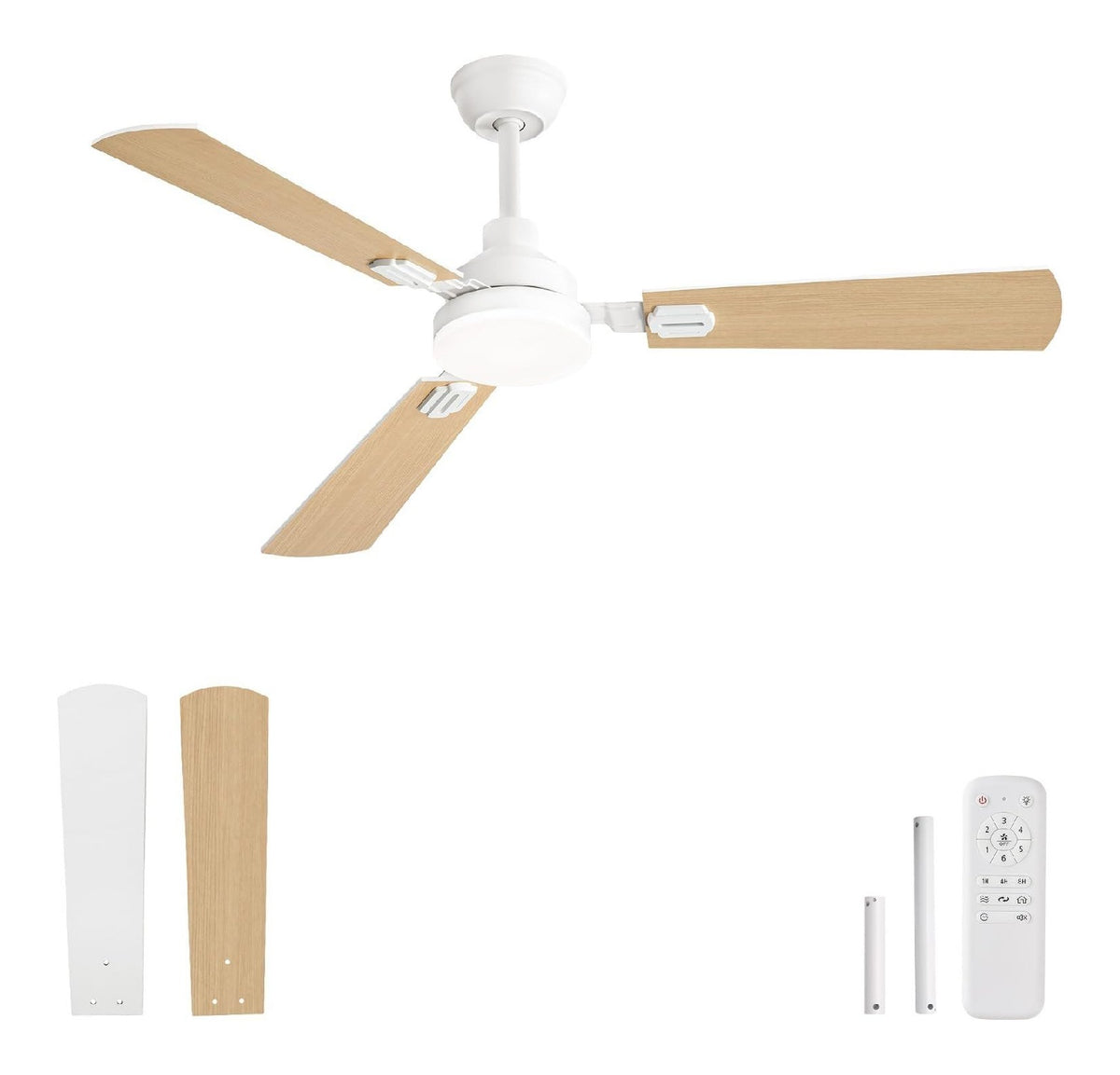 Luminaire Noir et Blanc aux lignes epurees avec eclairage confortable 3000K
