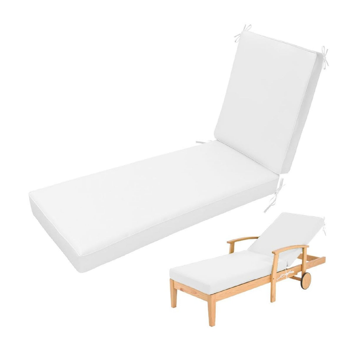 Exterieur aux chaises de plage couvertes en osier de jardin
