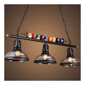 Luminaire Noir et Ambre a silhouette graphique de type suspension 40 W E27