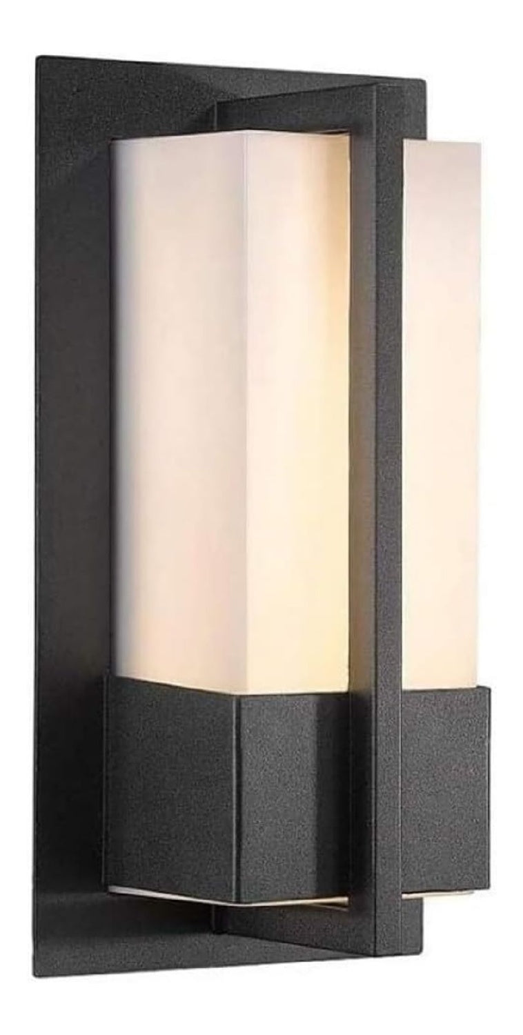 Applique murale Noir et Ambre a presence elegante et lumiere agreable E27
