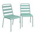 Empilables metal pour chaises de table de jardin de jardin