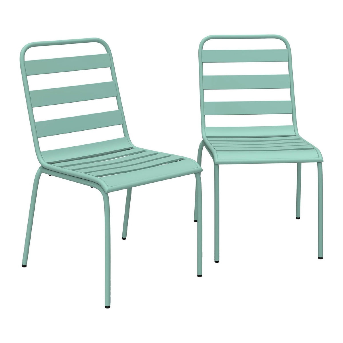 Empilables metal pour chaises de table de jardin de jardin