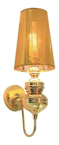 Applique murale Dore et Ambre a presence elegante et lumiere agreable E27