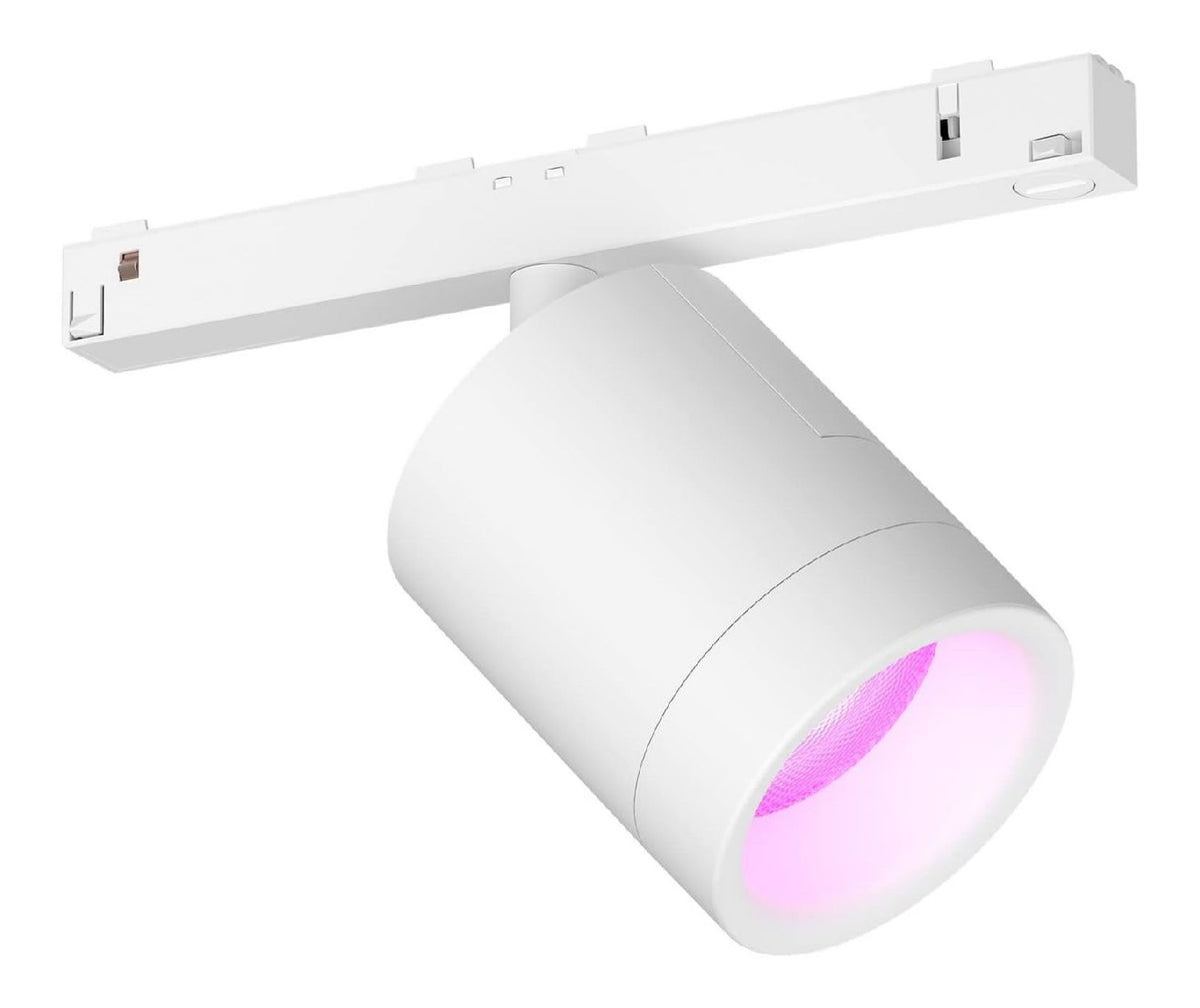 Rail de spots decoratif Noir et Blanc avec diffusion lumineuse harmonieuse