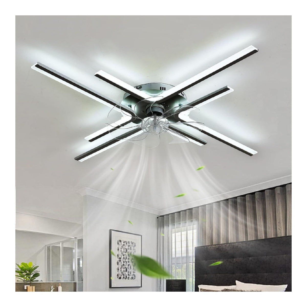 Lustre Noir et Ambre au style moderne avec conception fonctionnelle 3000 K