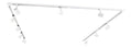 Luminaire Blanc et Vert a silhouette graphique de type rail de spots IP20 GU10