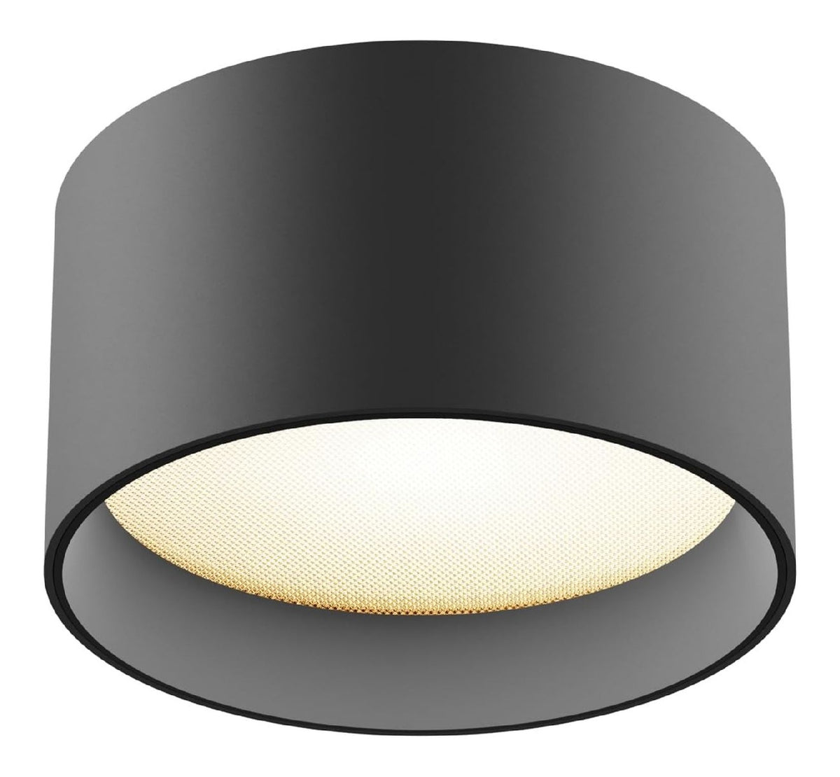 Solution lumineuse Noir et Blanc au dessin sobre en format spot de plafond 3000K