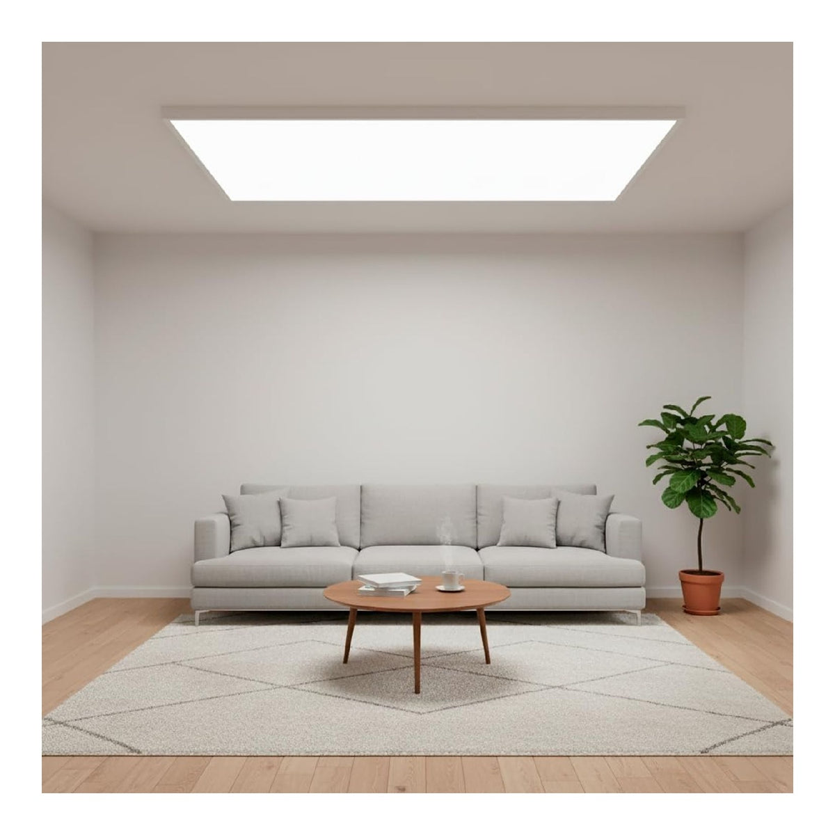 Eclairage Blanc et Rouge contemporain en version plafonnier 96W IP40 6500K