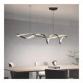 Eclairage Noir et Ambre contemporain en version suspension 55W 3000K