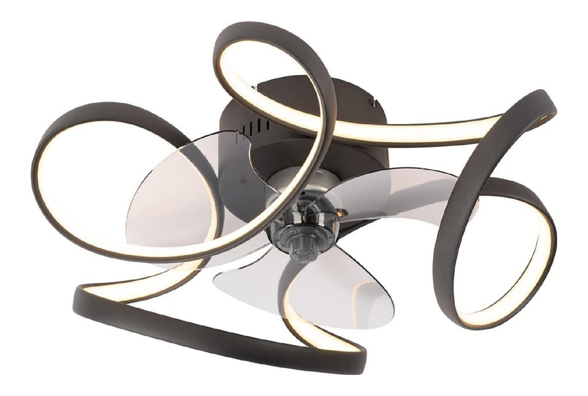 Luminaire decoratif Noir et Ambre avec diffusion lumineuse harmonieuse IP20