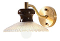 Applique murale decoratif Ambre et Rouge avec diffusion lumineuse harmonieuse E27