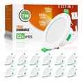 Eclairage Blanc et Ambre contemporain en version spot de plafond 7W IP65 3000K