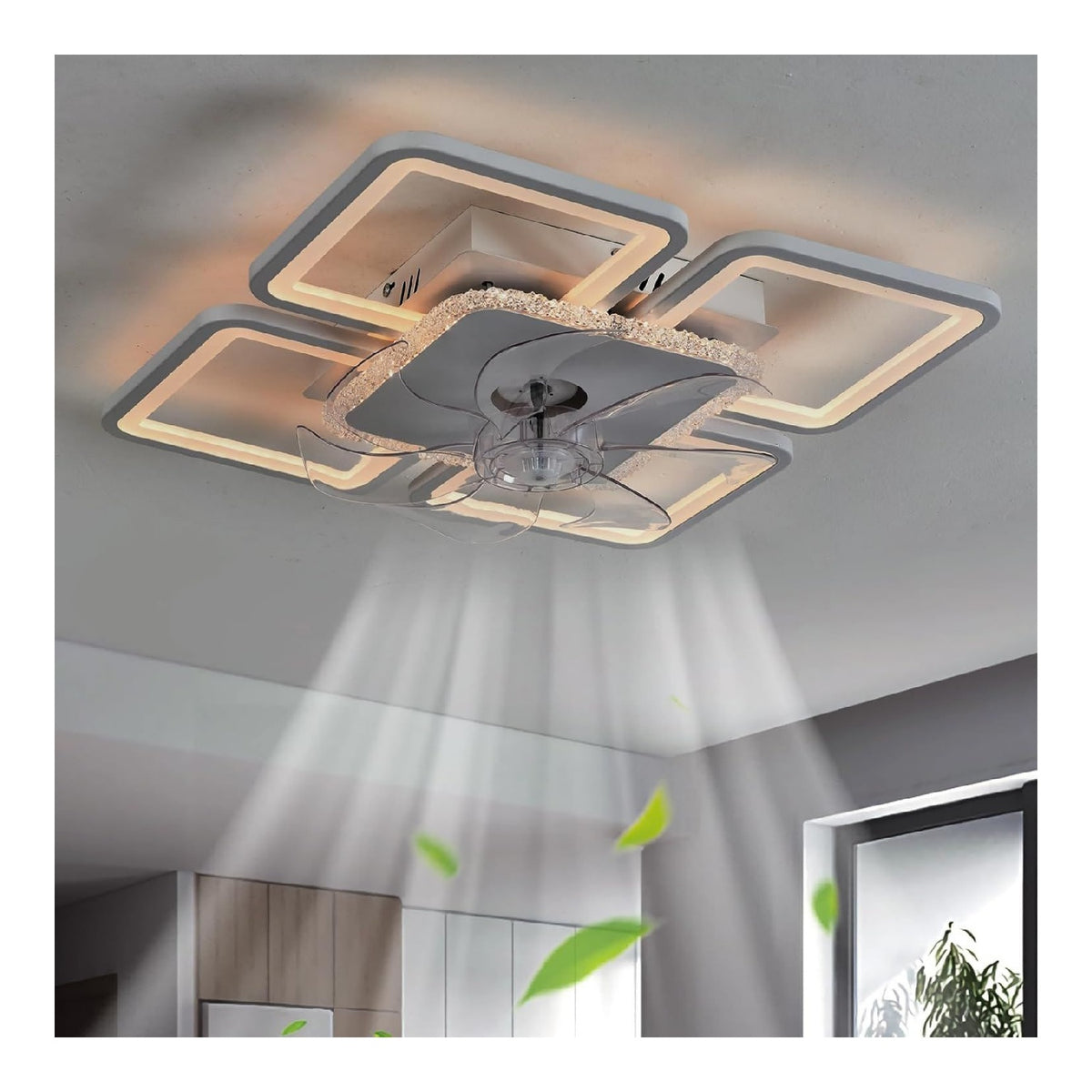Solution lumineuse Blanc et Ambre au dessin sobre en format plafonnier 60W