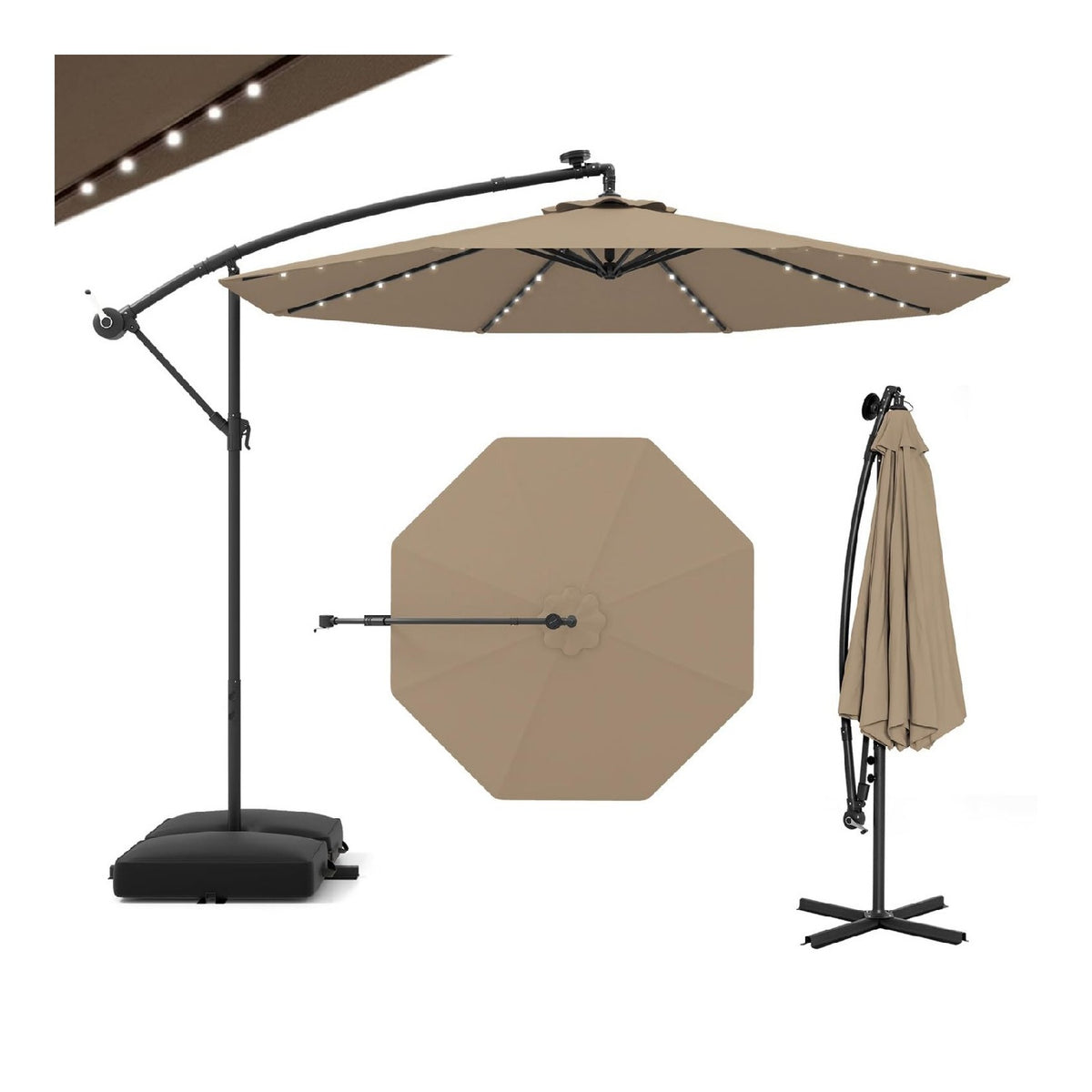 Parasols pour pied deporte