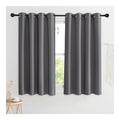 Occultant KGORGE Rideau Rideaux Thermiques Isolant Froid Chaleur ainsi que UV Lot du 2 Panneaux Opaque Draperies Interieurs Decoration pour Maison Cuisine Chambre Fenetre possedant Oeillets 140x145 cm Gris
