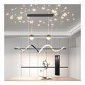 Eclairage Noir et Blanc contemporain en version suspension 45W 3000K