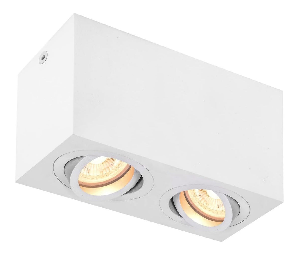 Eclairage Blanc et Ambre contemporain en version spot de plafond 10 W