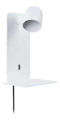 Applique murale Blanc aux lignes epurees avec eclairage confortable 5W GU10