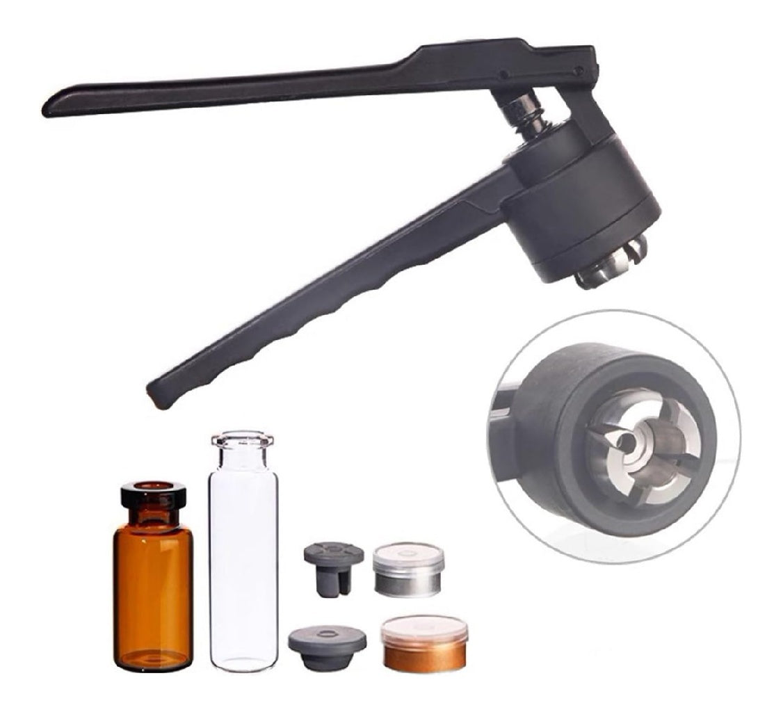 a sceller Machine 11/13/20 mm pince a sertir pour fioles rabattables outil de sertissage du bouchon du bouteille pour plastique aluminium/aluminium complet machine de capsulage medicale 20