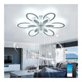 Luminaire Blanc et Ambre a silhouette graphique de type lustre 3000K D8-1780