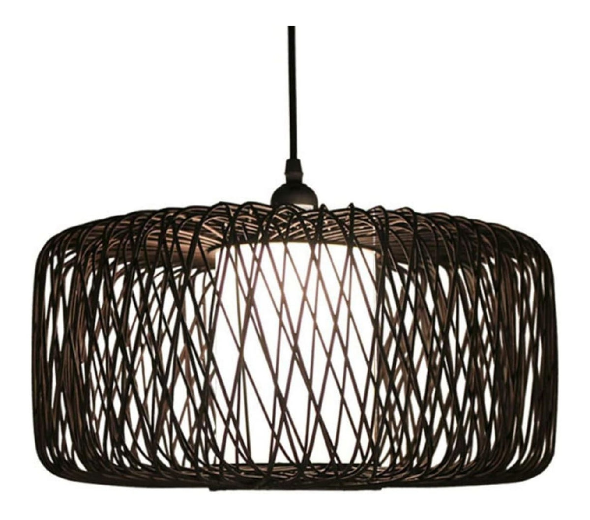 Eclairage Noir et Ambre contemporain en version suspension 40 W E27 SH-2207