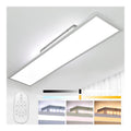 Plafonnier Blanc et Ambre a presence elegante et lumiere agreable 52W 2700K