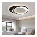 Luminaire Noir et Blanc a silhouette graphique de type plafonnier 35W 3000K