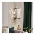 Applique murale Blanc et Argente a presence elegante et lumiere agreable 6 W