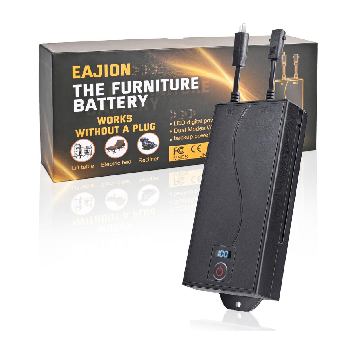 Inclinable broches chargeurs de batteries solaire de jardin