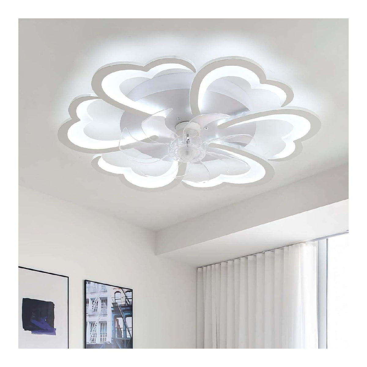 Eclairage Noir et Blanc contemporain en version lustre 3000K 4Z-1842
