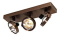 Spot de plafond Ambre et Bronze au style moderne avec conception fonctionnelle IP20